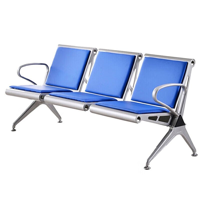 荣美盛 公共座椅机场椅等候椅休息联排椅 蓝色-3人位 张 1790*580*780