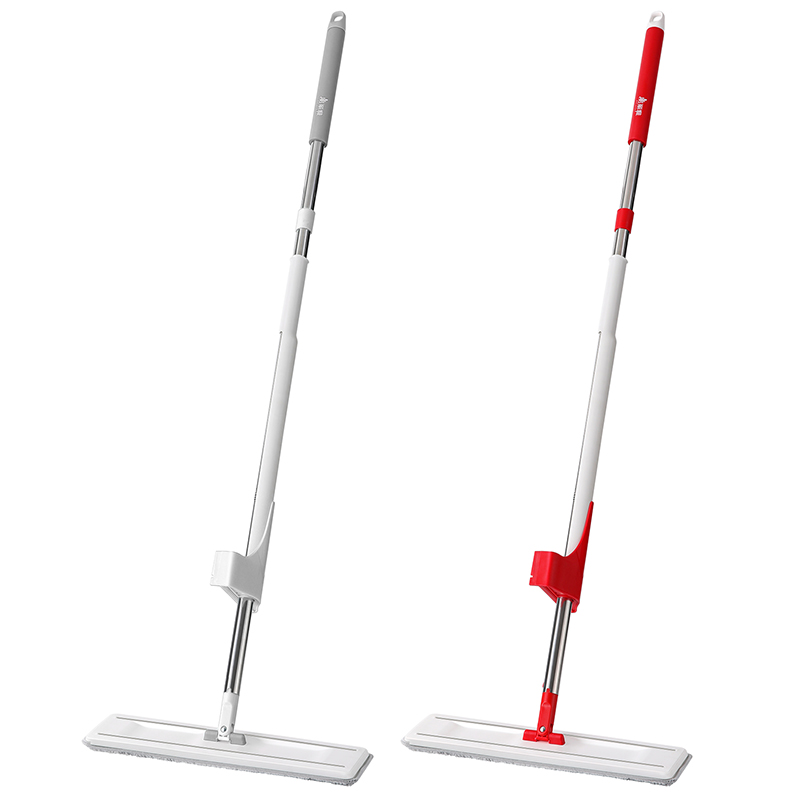 美丽雅免手洗平板拖把家用一拖净省力推水拖地板加大42cm 单位：套 枫叶色