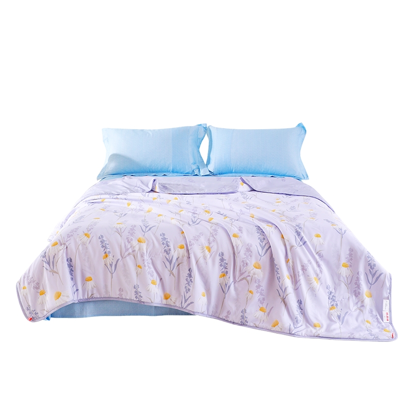 恒源祥 HYX187BZ-DZ抗菌大豆夏被（风起微香） 200*230cm（单位：床） 紫色 200*230cm