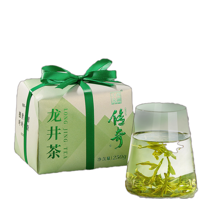 西湖工夫杭州龙井明前一级绿茶250g 1盒  