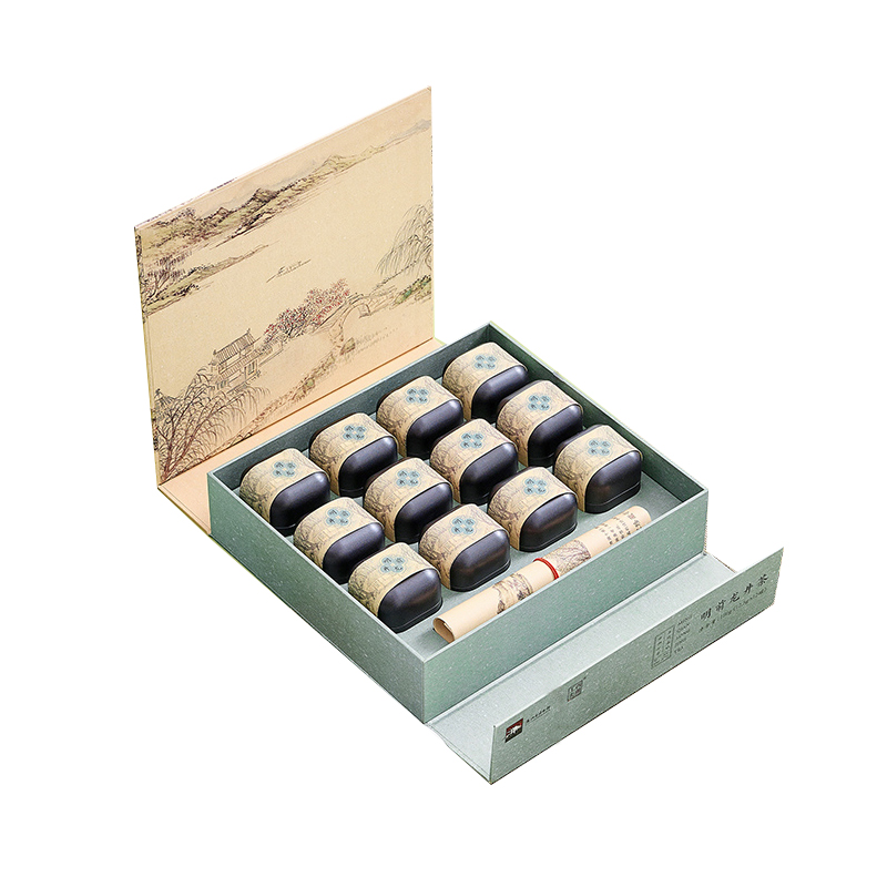 西湖工夫博物馆联名杭州明前特级龙井茶叶礼盒特级150g 1盒  