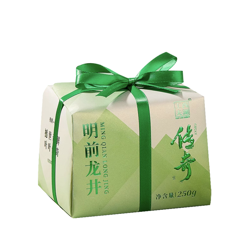 西湖工夫明前龙井茶特级绿茶250g 1盒  