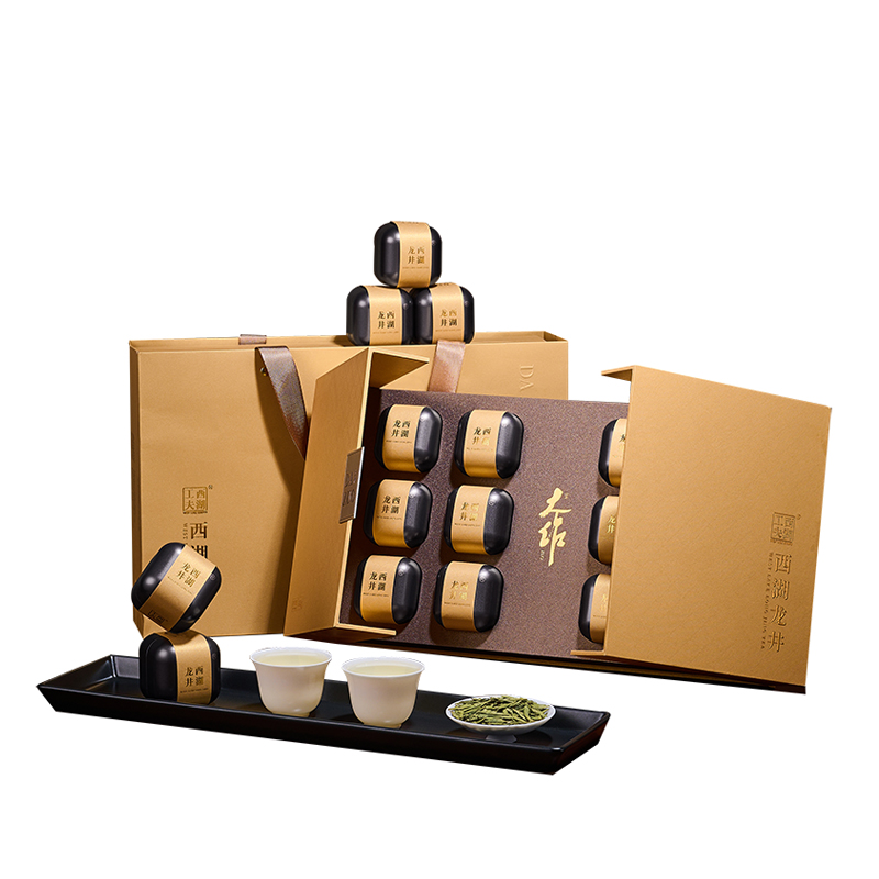 西湖工夫杭州西湖龙井明前特级小罐绿茶特级150g*1 单位：盒  