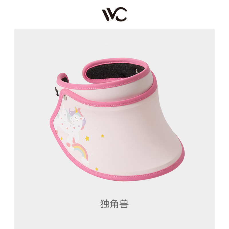 VVC儿童防晒帽（童趣版）独角兽（粉）/件 粉色