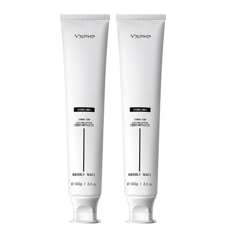和风雨小苏打氨基酸美白口香牙膏（双重薄荷）/支 白色