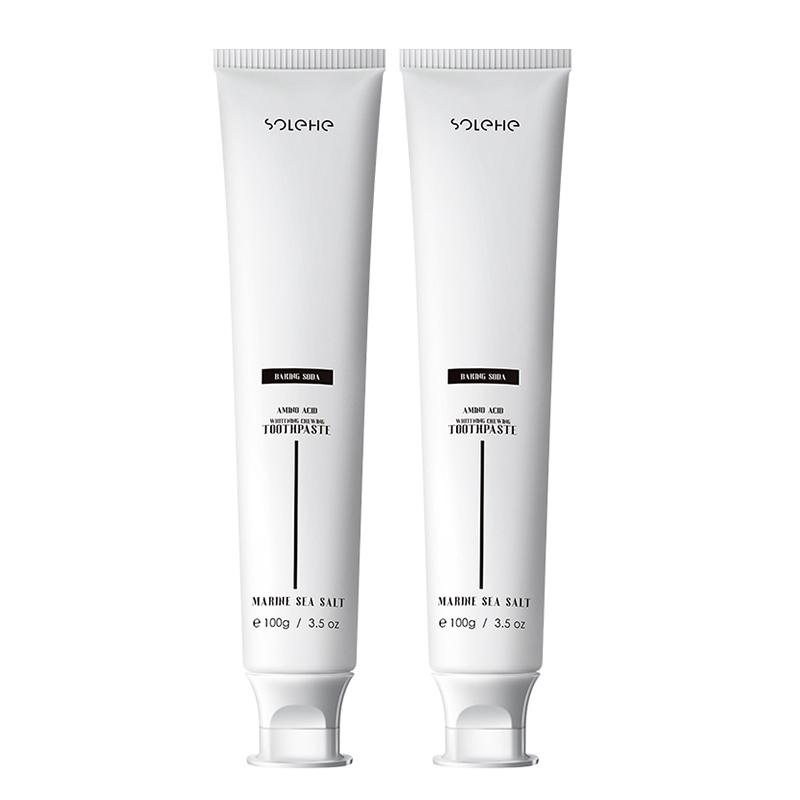 和风雨小苏打氨基酸美白口香牙膏（海洋海盐）/支 白色