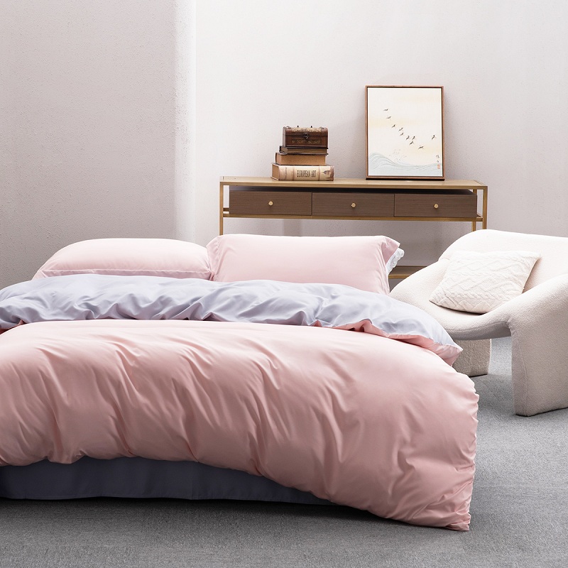 水星家纺 华尔斯特四件套 125998 适用1.5米床 豆沙色