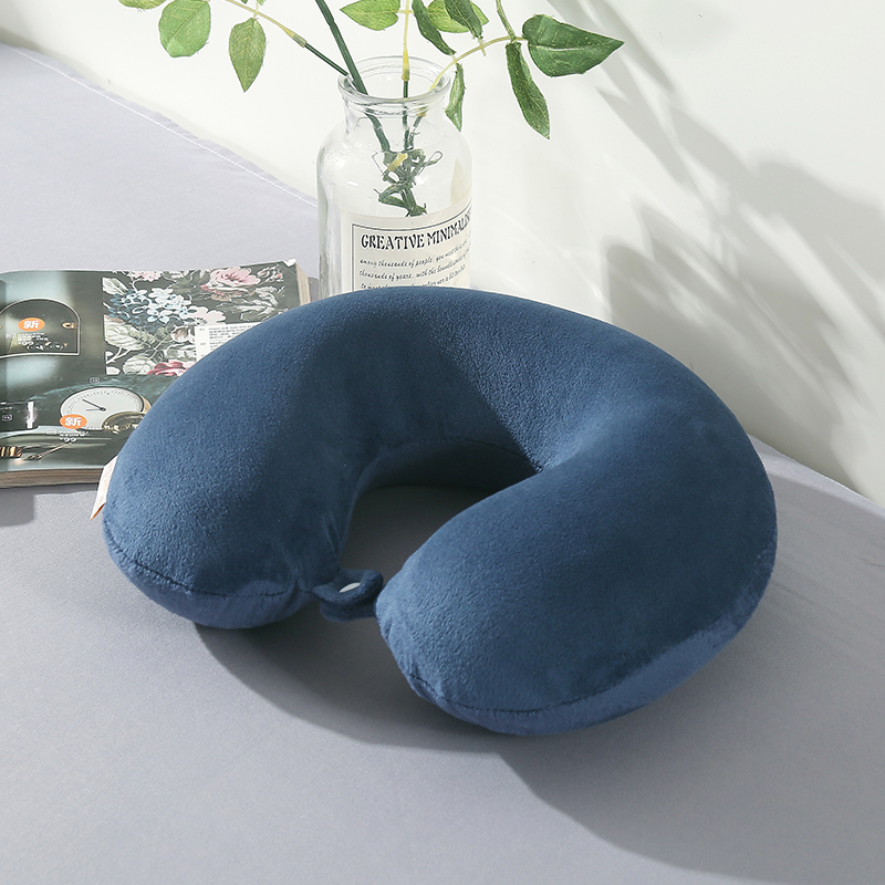 紫韵记忆棉旅行枕28*27*9CM（单位：个）-蓝色 深蓝色