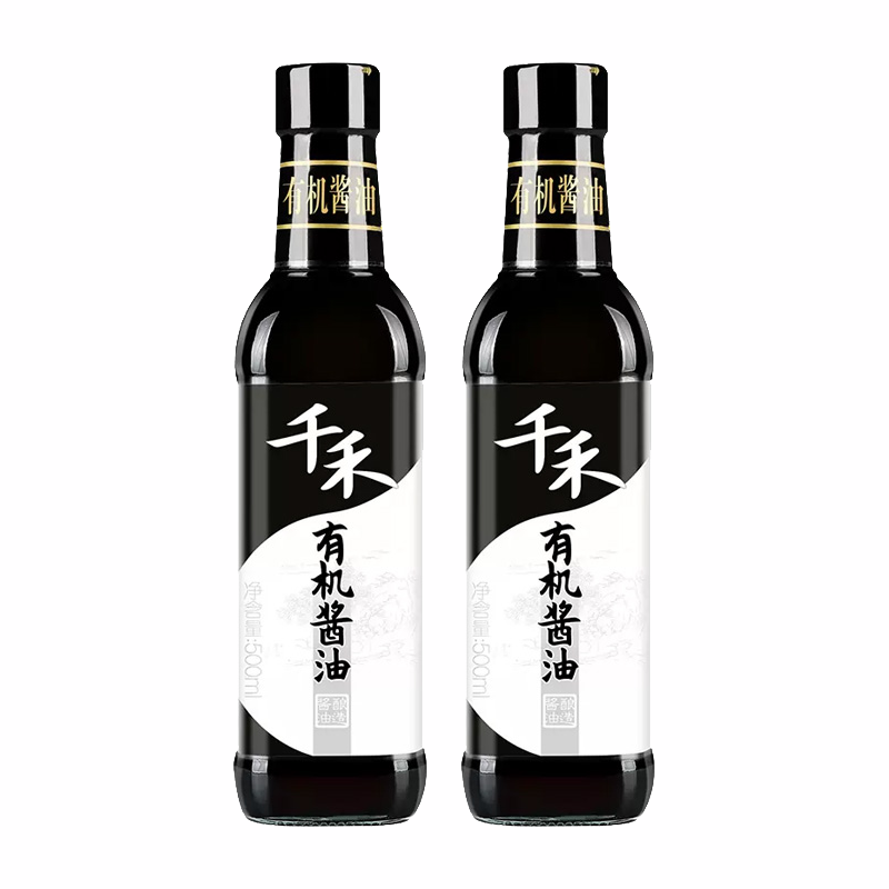 千禾有机酱油特级生抽500ml*2 500ml*2