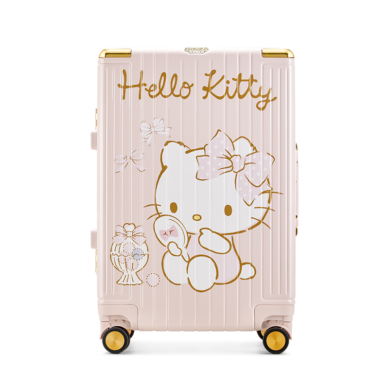 银座xHelloKitty联名蝴蝶香水粉色行李箱A-9890K（单位：个） 粉色 24寸