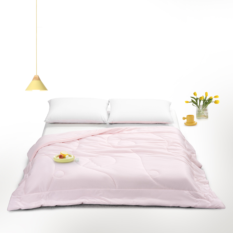 水星家纺 凉感抗菌针织夏被(奶冰粉)ZK 150cm&times;200cm/127529 （单位：条） 粉色