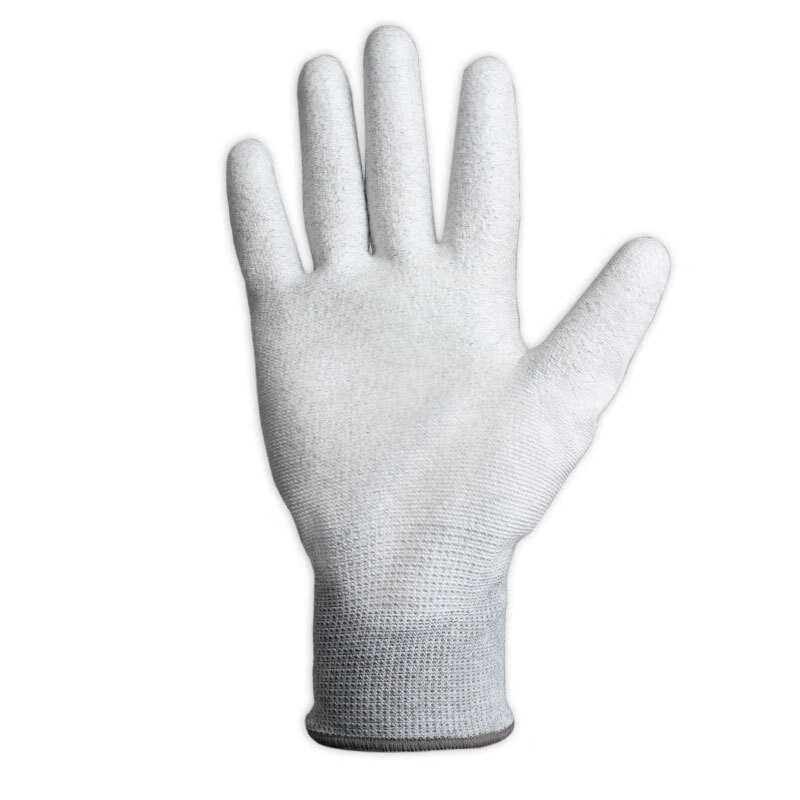 百舸 PU手套 碳纤维涂掌手套L码 10双（单位：包） 灰色