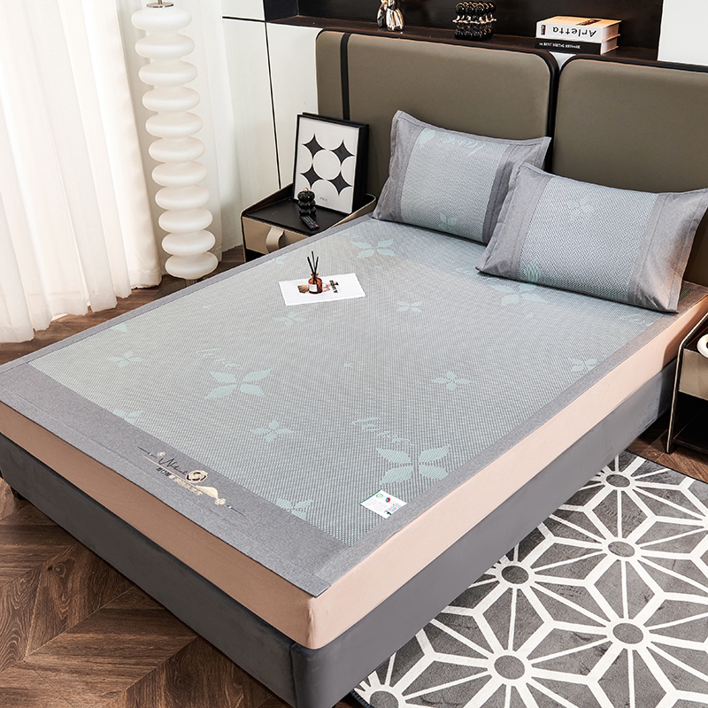 紫韵薄荷清凉冰藤 席:180*200CM&times;1枕席：47&times;72CM&times;2（单位：套） 麦饭石 1.8米床