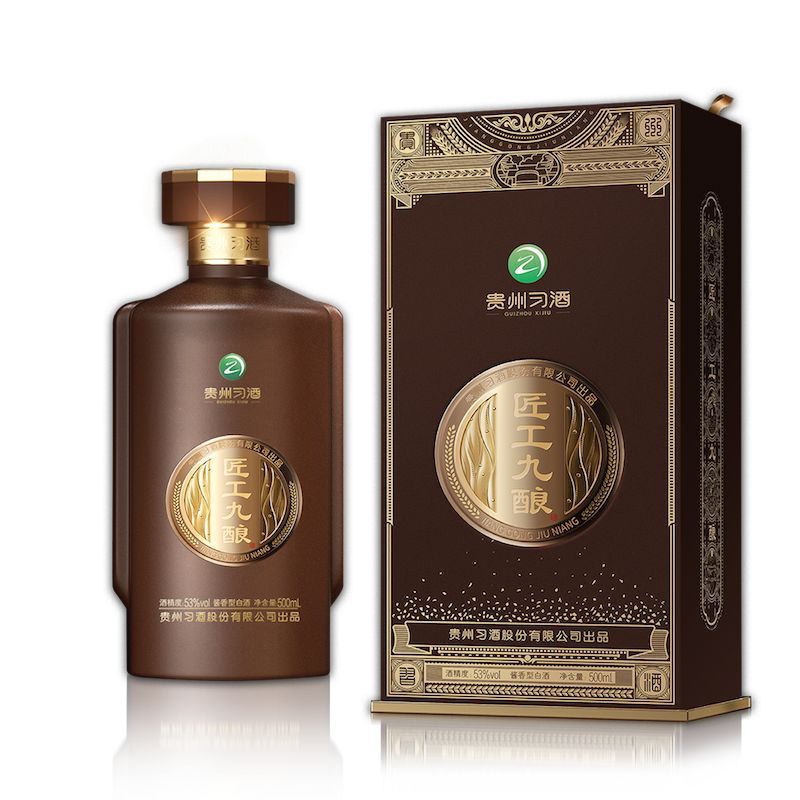 贵州习酒 匠工九酿53度酱香型白酒500ml（单位：瓶） 棕色