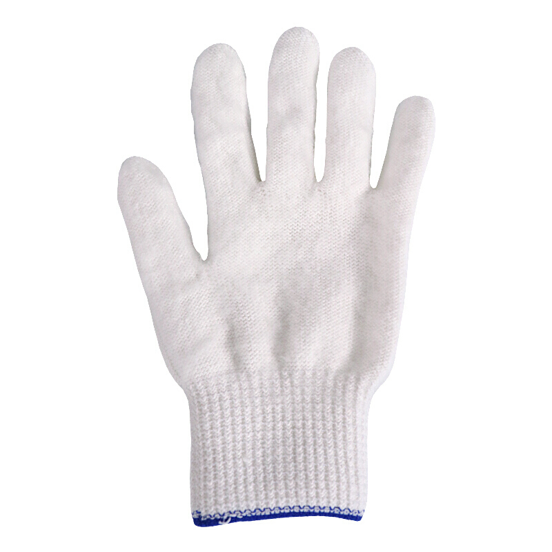 百舸 加绒劳保棉线手套 加厚耐磨 700g 12双（单位：包） 白色