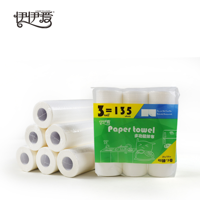 伊伊爱MJ0KKM2200144多功能懒人抹布3卷一包装（包） 白色