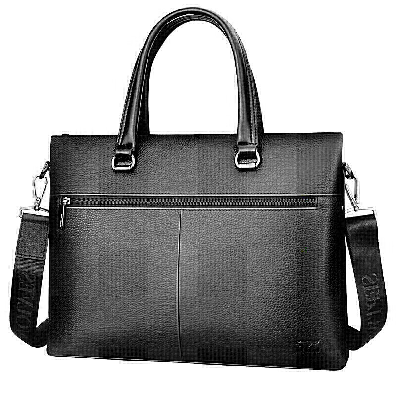 七匹狼公文包商务头层牛皮手提包单肩斜挎包笔记本电脑包旅行背包（单位：个）1A4974155-01 黑色-1A4974155-01