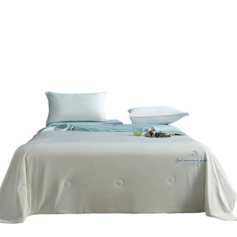 伊伊爱科技凉感大豆夏凉被200*230cm  BZ0TDC2201040（条） 凉感白蓝