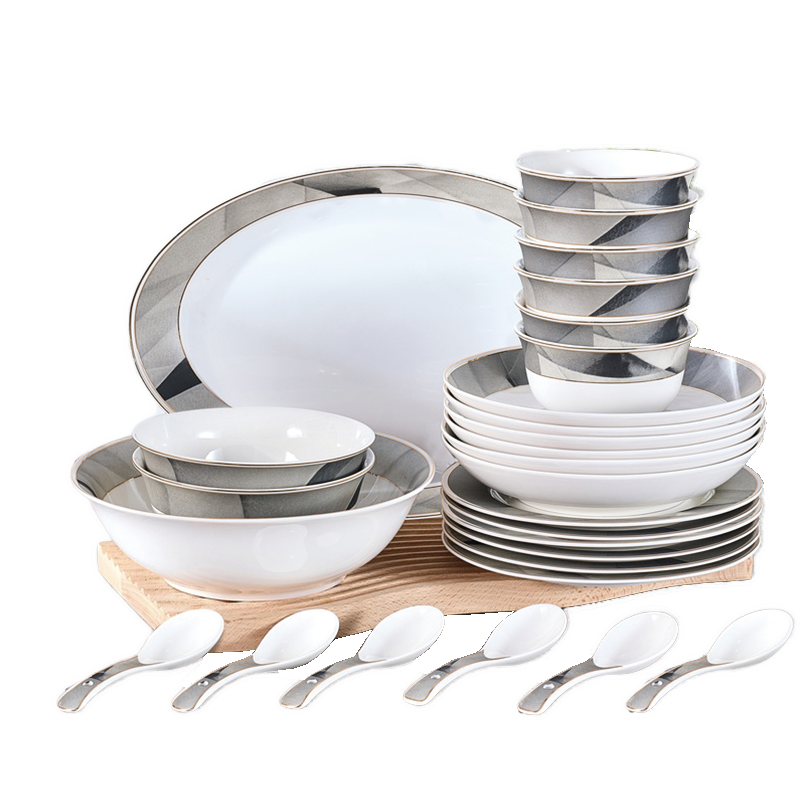 康宁餐具-素颜系列28件套 白色 28