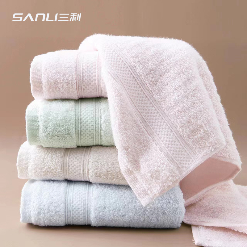 三利 舒颜面巾 SL0211 两条装 混色 褐色