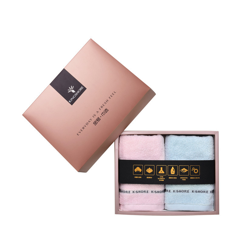 金号（KINGSHORE）绣丽/毛巾系列-4 双条毛巾礼盒装HY1678-4（单位：盒） 随机