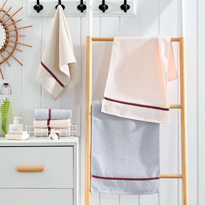 三利 月尘面巾 三条装 9913 颜色随机 随机