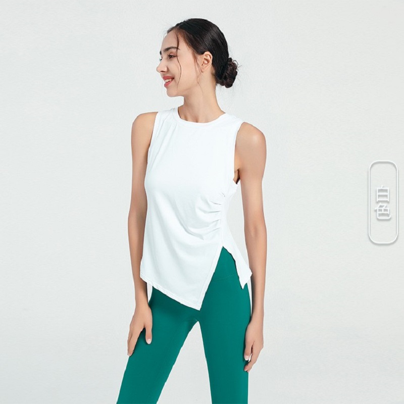 唯卡洛vincrox 运动上衣女宽松显瘦运动马拉松羽毛球跳操塑性网球跑步瑜伽骑行24025单位：件 白色 L