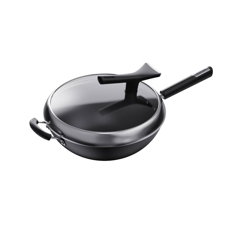 苏泊尔（SUPOR）32cm炒锅&middot;真不锈铸铁炒锅/FC32ZBX1（个） 黑色