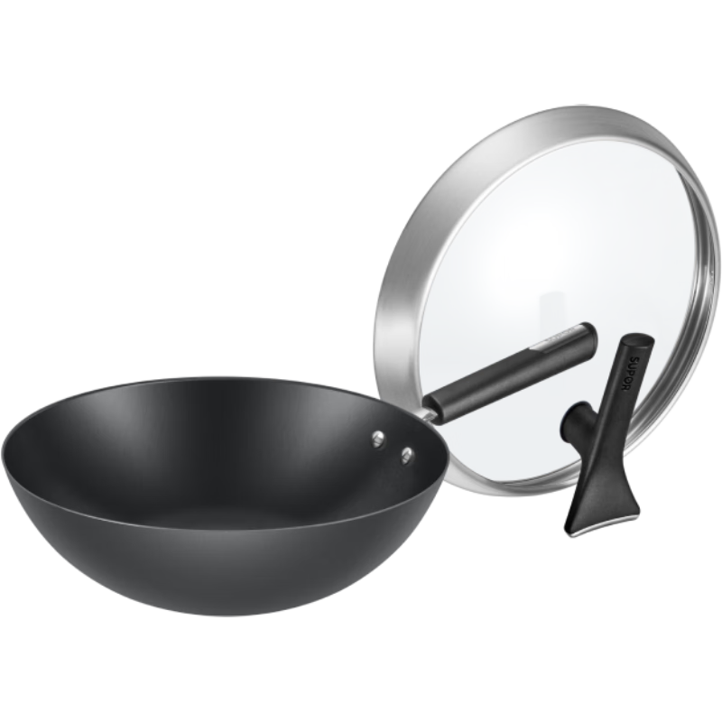 苏泊尔（SUPOR）30cm炒锅&middot;真不锈铸铁炒锅/FC30ZBX1（个） 黑色