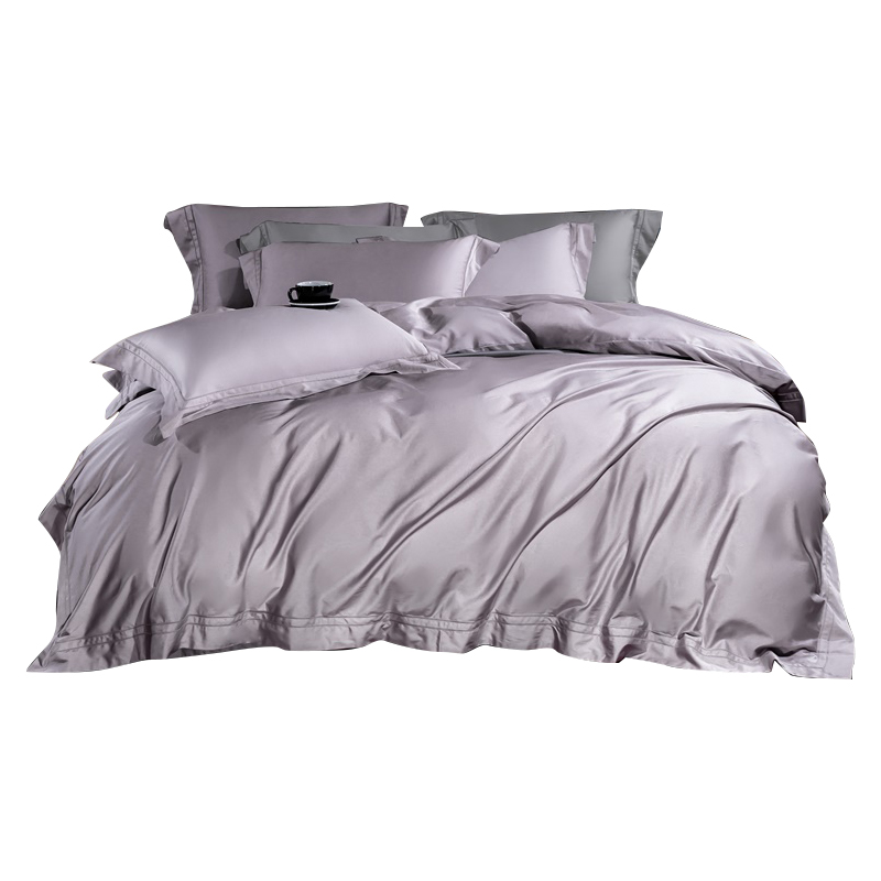 伊伊爱纯棉100支工艺款四件套 (温莎紫)名爵200*230cm  TJ0KY02401179（套） 温莎紫