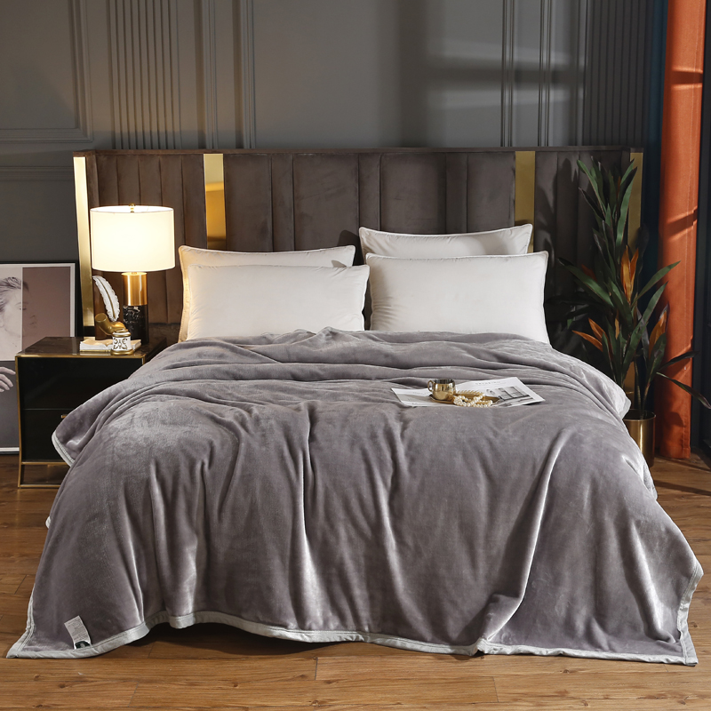 洁丽雅迪卡芙典藏毯 180*200cm（单位：床） 铁灰色