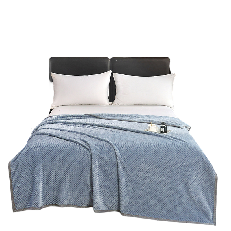 洁丽雅阳离子暖绒毯180*200CM（单位：床） 铁灰色