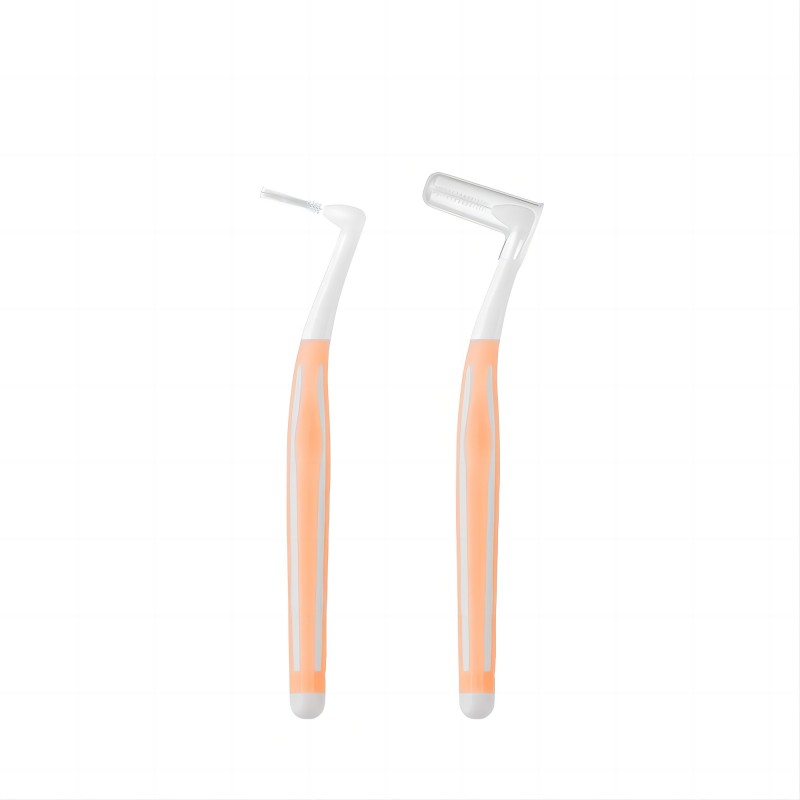 米妍（meyarn）正畸 L型齿间刷10支装（单位：支） （0.7mm）橙色