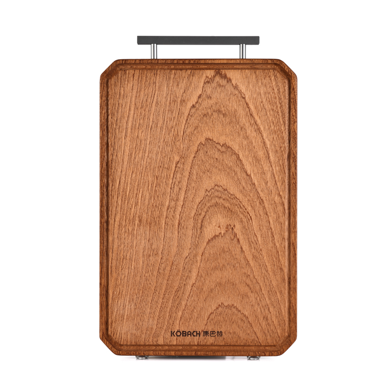 康巴赫 乌檀木整木菜板 KH-CW4530 大号48*30*2.5cm（不含提手45*30*2.5cm） 棕色（单位：块）