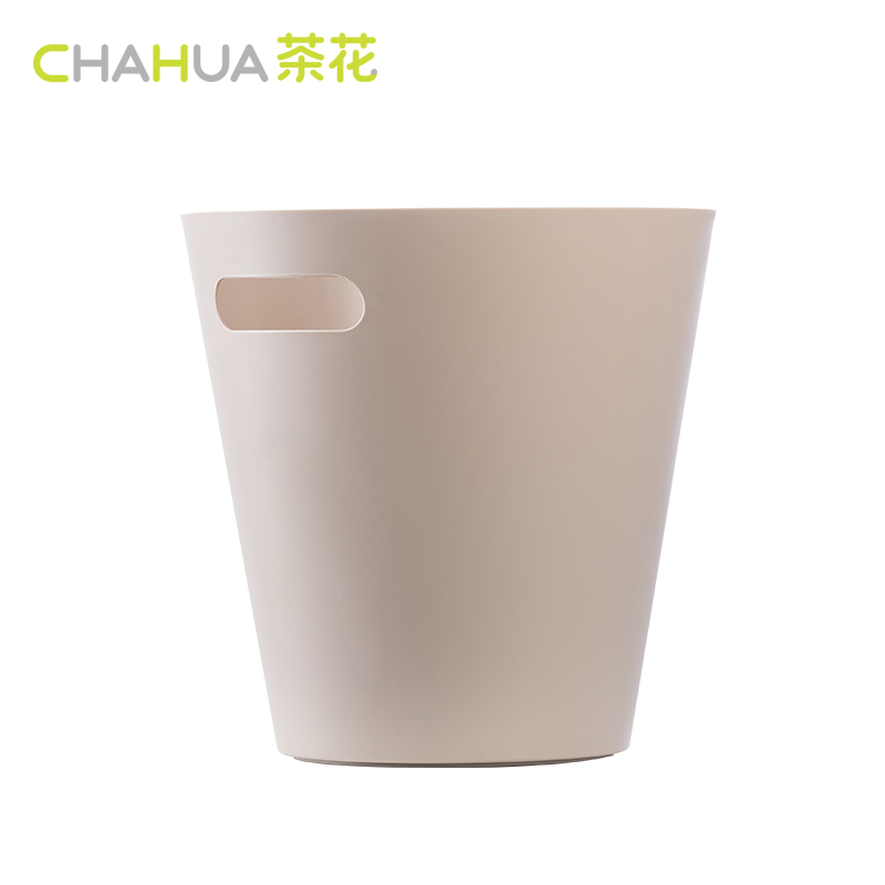 茶花优盟世纪 简易垃圾桶-S 1526  颜色随机（单位：个） 香槟色