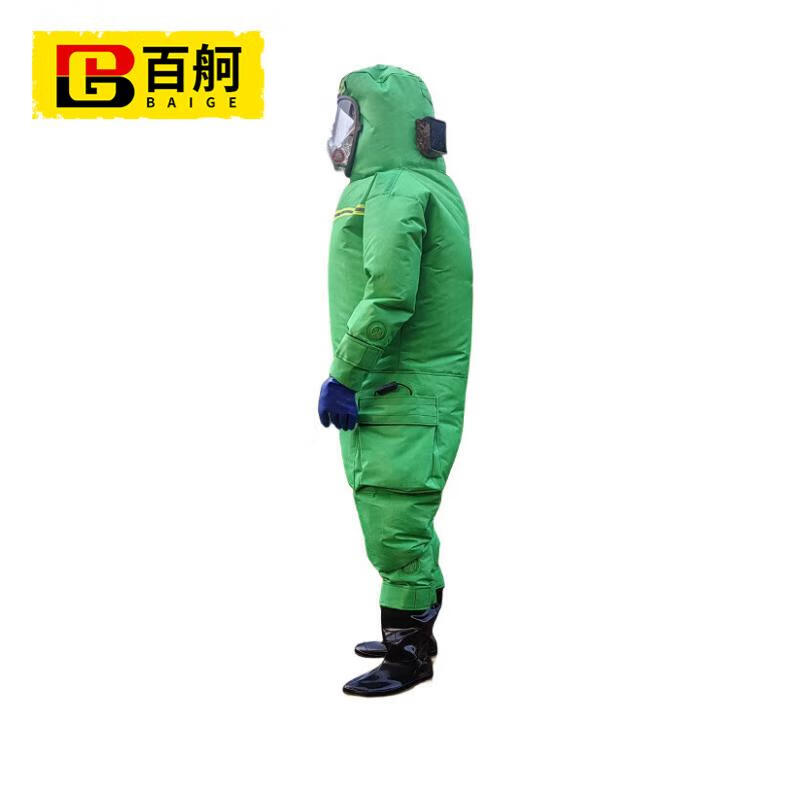 百舸 充气马蜂服 封闭防蜂服带风扇 L号（浅绿 3风扇） BG-ST-9816（单位：套） 浅绿