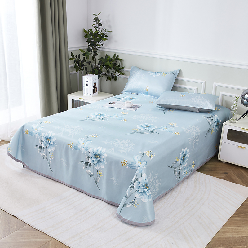 红蜻蜓水洗冰丝席三件套席子230*250cm -竹影 HQT-5001（单位：套） 深蓝色 1.8米床