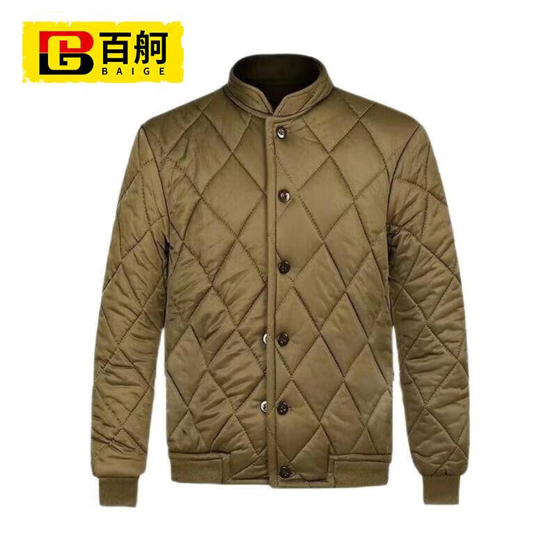 百舸  冬季保暖加厚防寒棉袄 黄色 丝绵棉袄 小（160-170）BG-ST-0736-1（单位：件 黄色