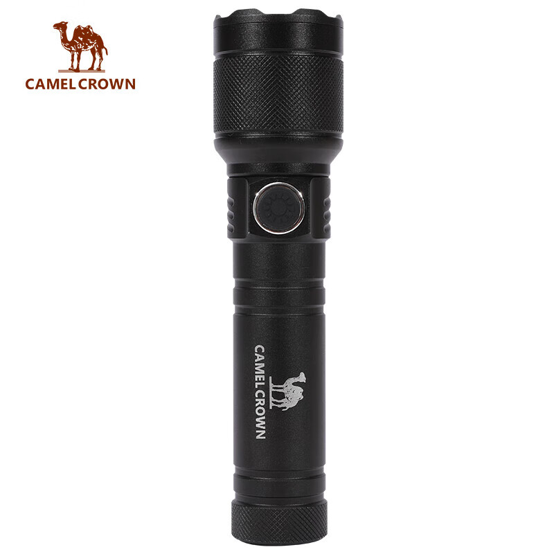 骆驼户外强光手远射亮IXP4防水便携长续航充电LED手电筒 173CJ24058 个 黑色