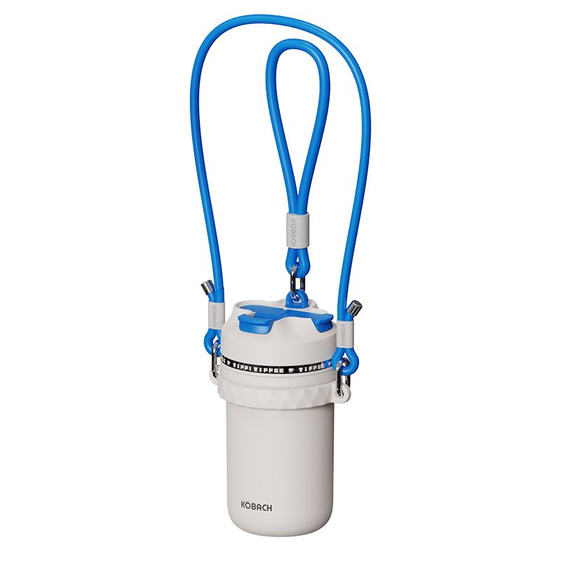 康巴赫 保温杯抗菌钛杯纯钛咖啡杯450ml（单位：个） KH-B45B03 冰川白