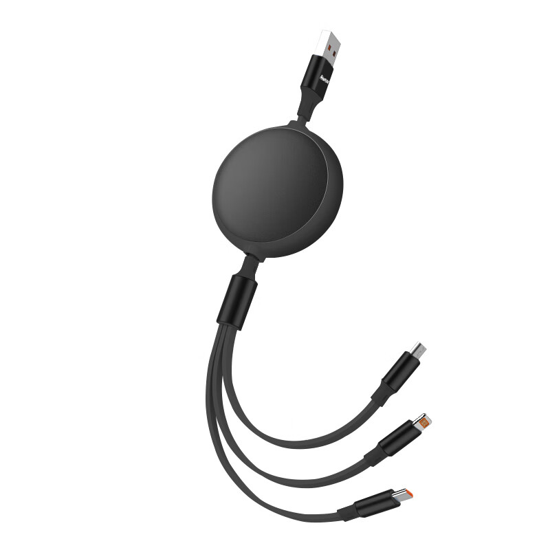 纽曼XS19一拖三快充数据线（单位：条） 曜石黑