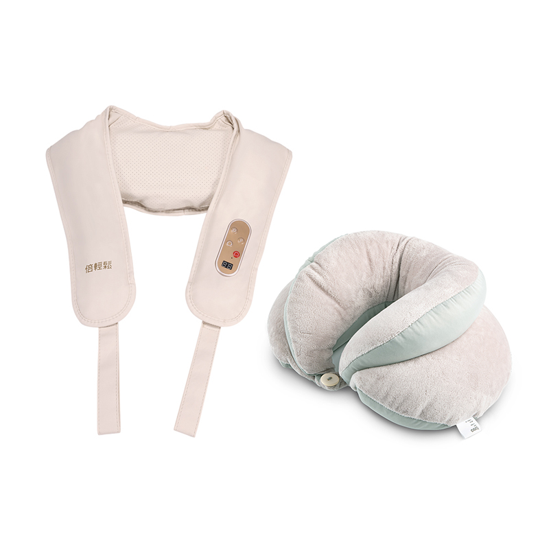 倍轻松肩颈按摩仪SK-2017L+U型枕护颈枕NP D091（单位：套） 白色