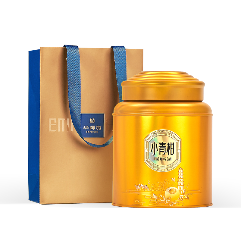 华祥苑新会小青柑普洱茶250g  单位：罐 金色