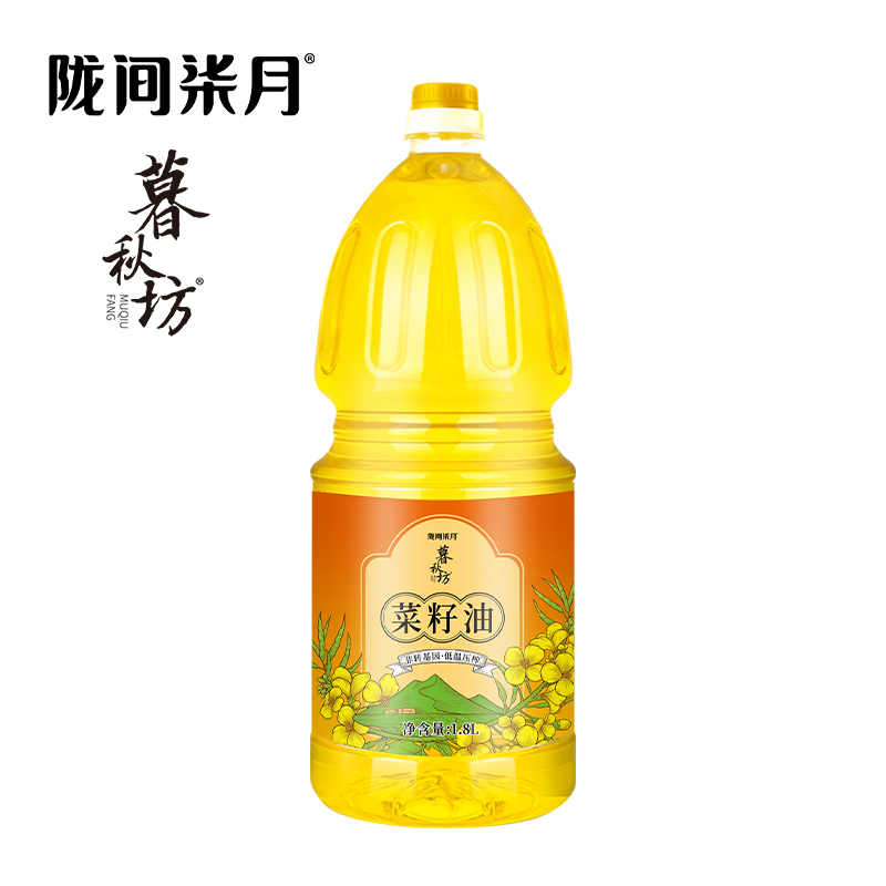 陇间柒月 一级菜籽油 月暮秋坊 1.8L*1 黄色（单位：瓶）