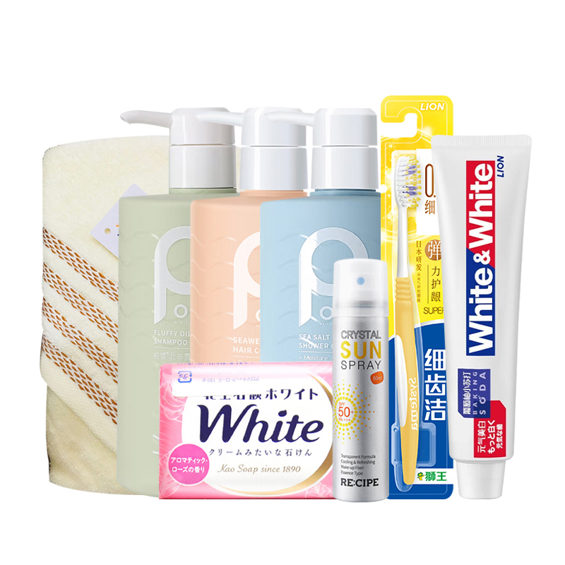 柏缇/狮王/玥之秘 个护防晒组合1725ml+1条毛巾+1支牙刷（单位：套） 组合