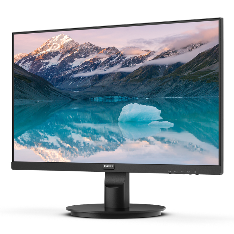 飞利浦 23.8英寸 100Hz IPS 93%sRGB广色域 四接口 爱眼低蓝光 电脑显示器 台 黑色