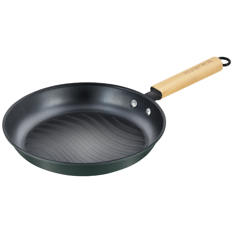 Haner韩尔-诺克米麦饭石波浪纹克不沾煎盘（牛排盘）HR-JT60-8（单位：个） 绿色