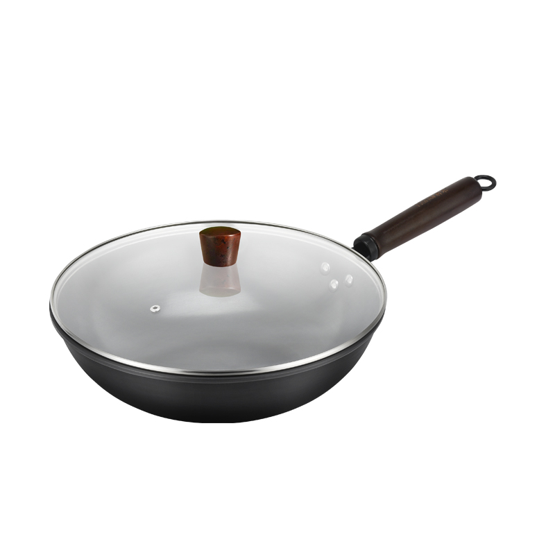 Haner韩尔-布林克真不锈炒锅HR-JT60-6（单位：个） 黑色