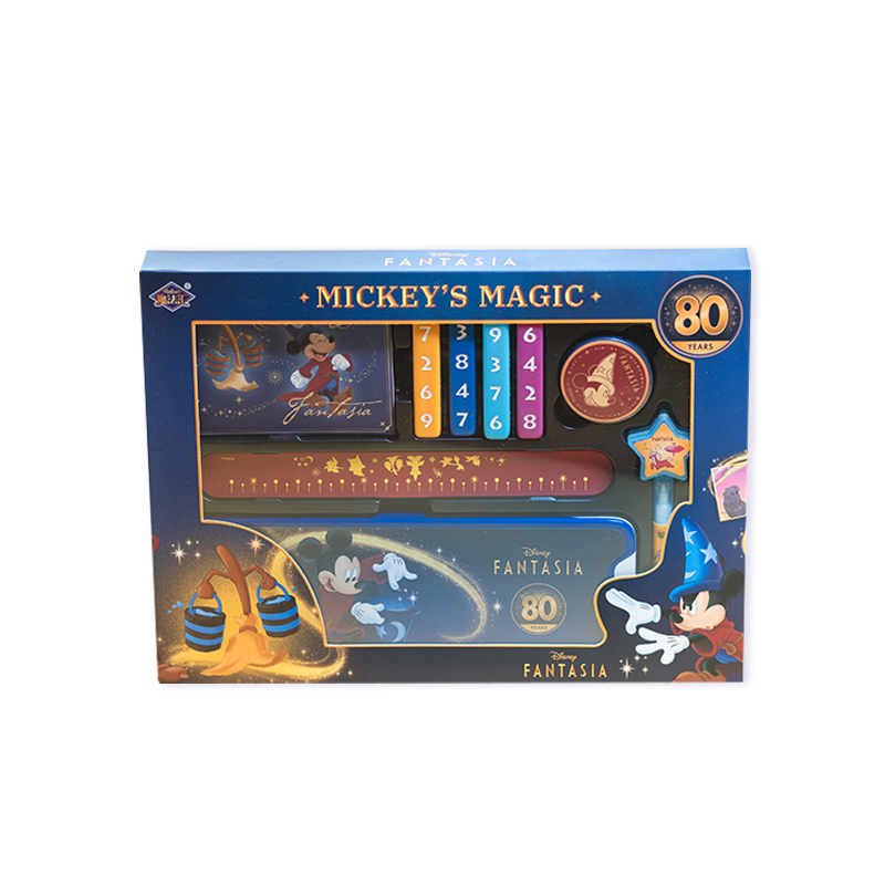魔法汇MQ-20005 内含6个道具 可以变魔术的文具米奇魔术盒套装（单位：件） 咖啡色