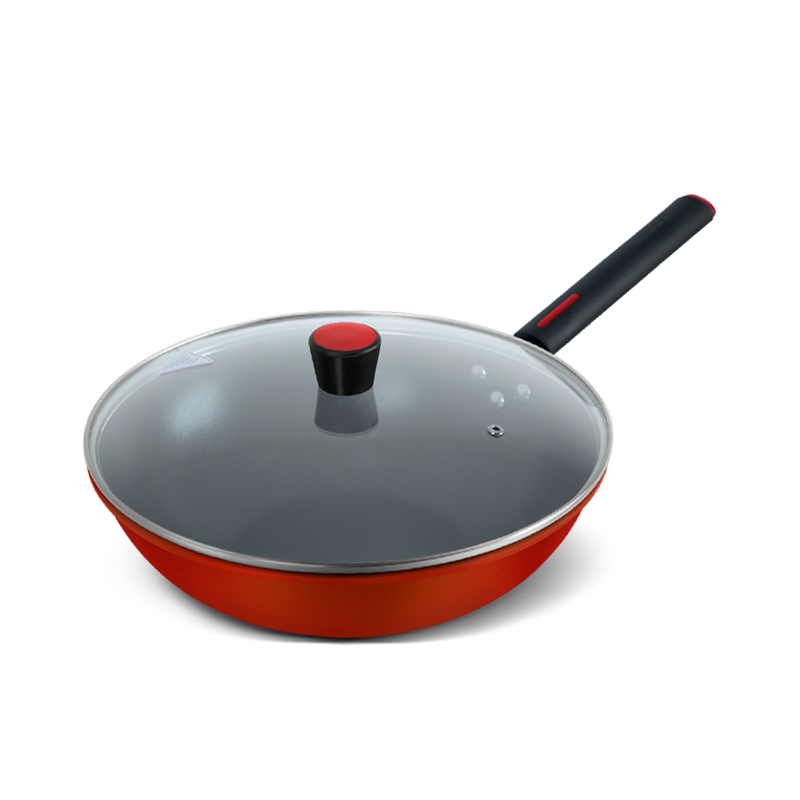 Haner韩尔-鸿福满堂炒锅HR-H30（单位：个） 红色